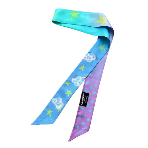 Dreamy Sky Silk Ribbon - Blue