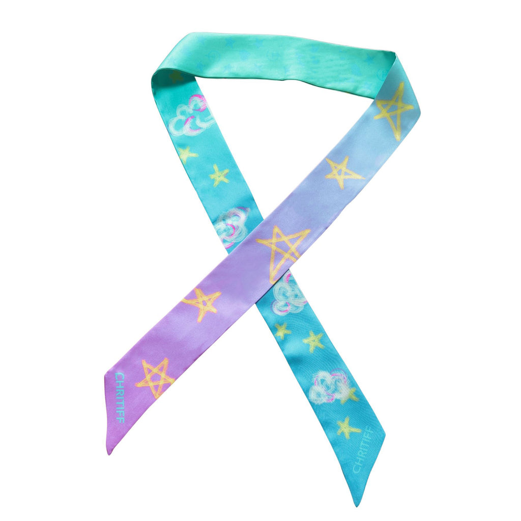 Dreamy Sky Silk Ribbon - Blue