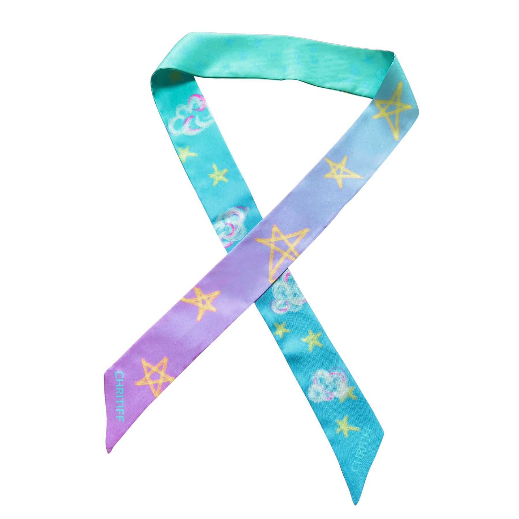 Dreamy Sky Silk Ribbon - Blue