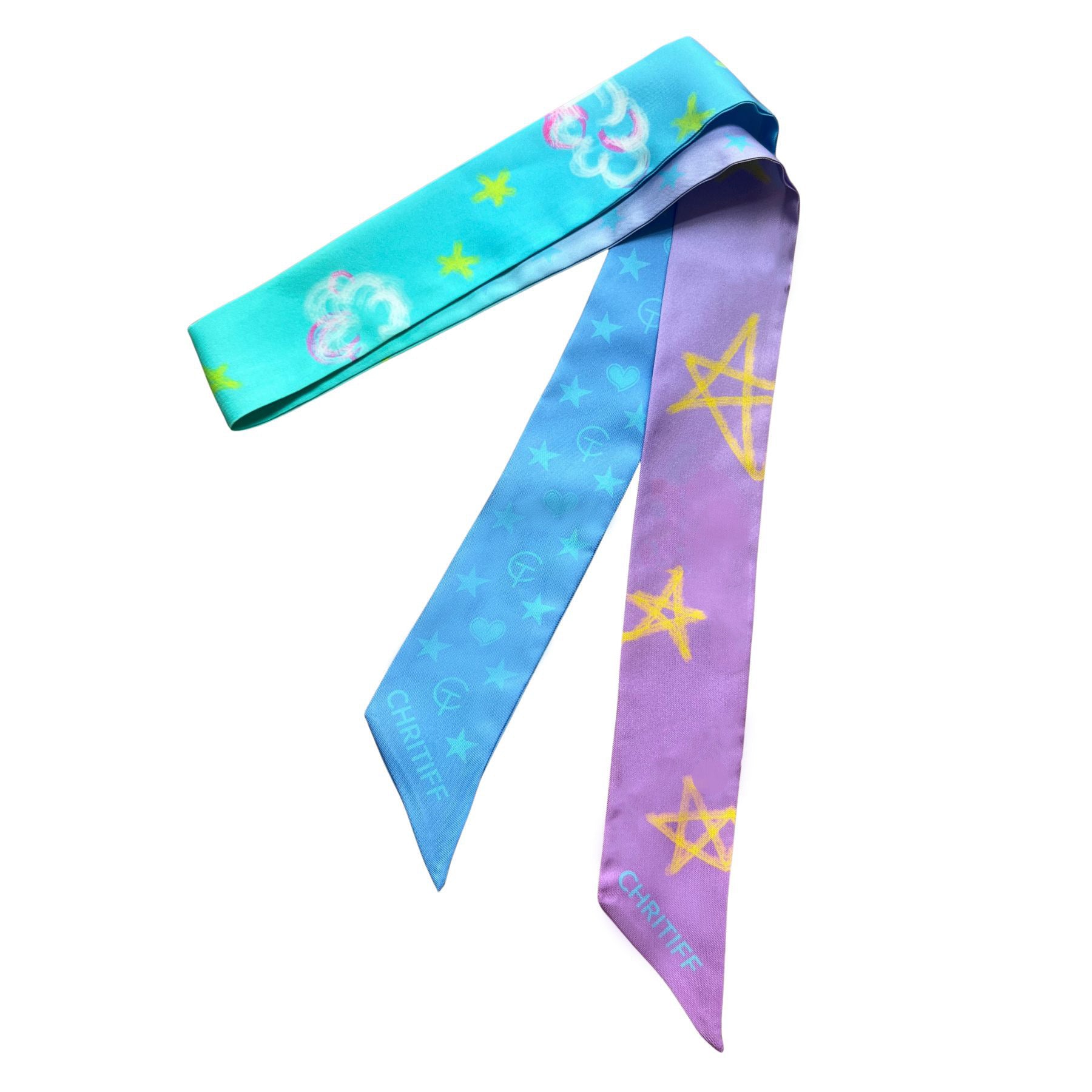 Dreamy Sky Silk Ribbon - Blue