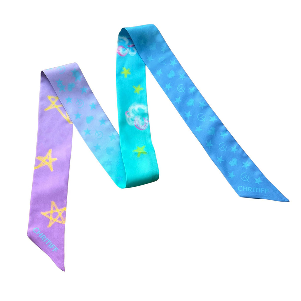 Dreamy Sky Silk Ribbon - Blue
