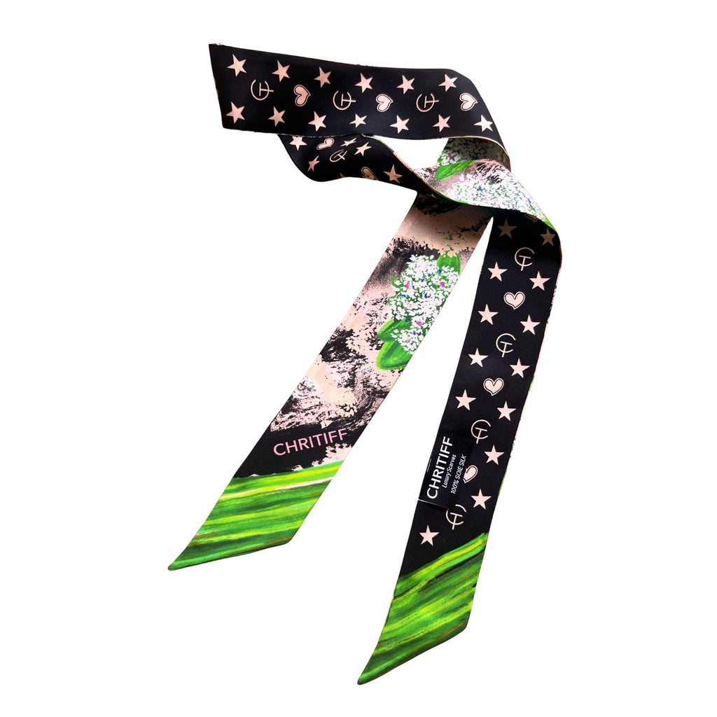 Because I Love You Silk Ribbon - Ink