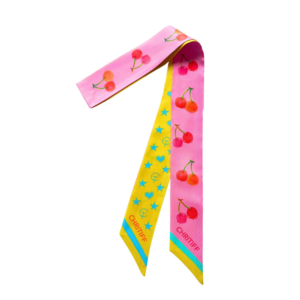 Lucky Cherry Silk Ribbon - Candy