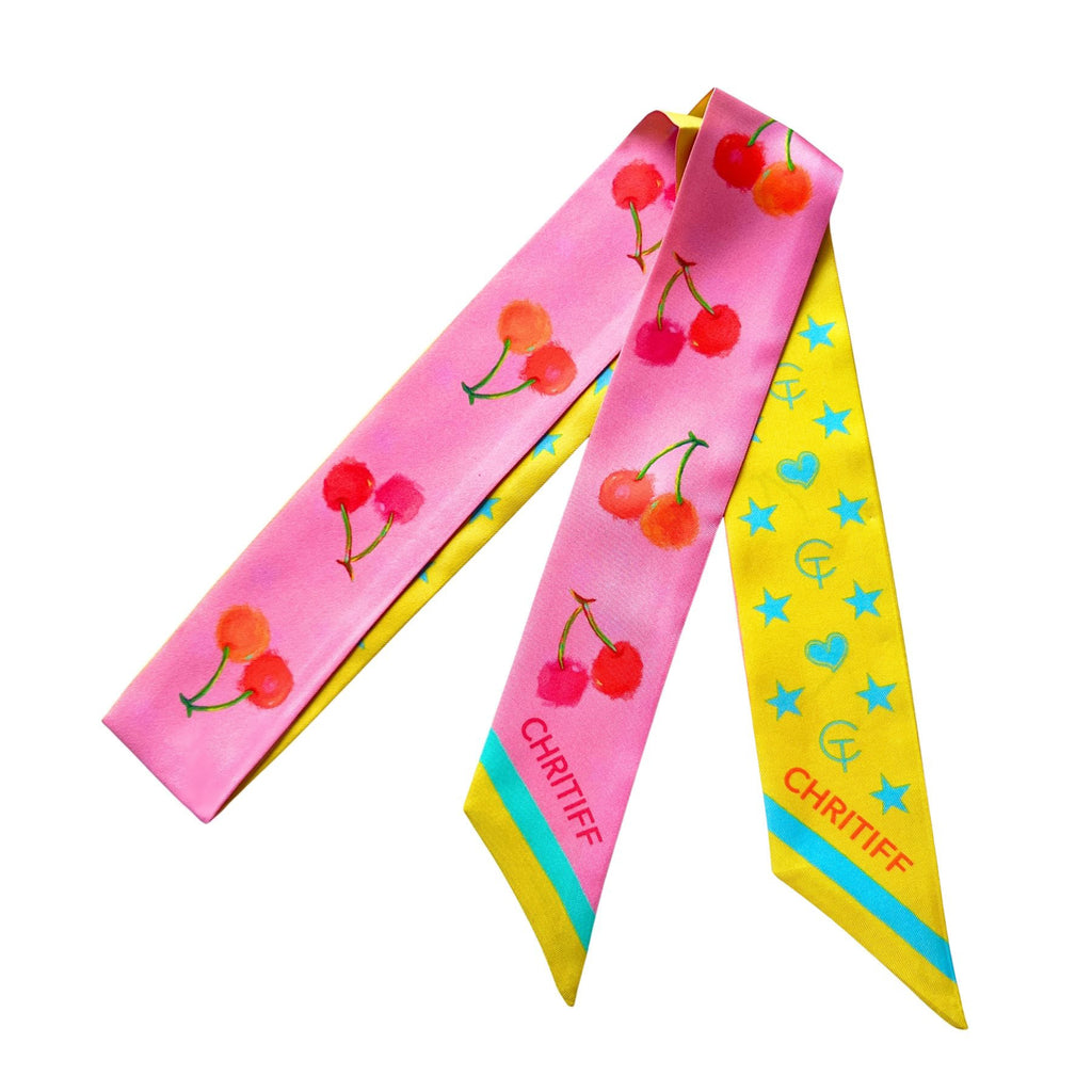 Lucky Cherry Silk Ribbon - Candy