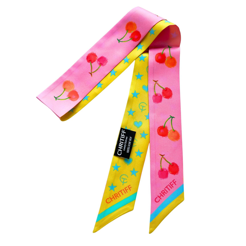 Lucky Cherry Silk Ribbon - Candy