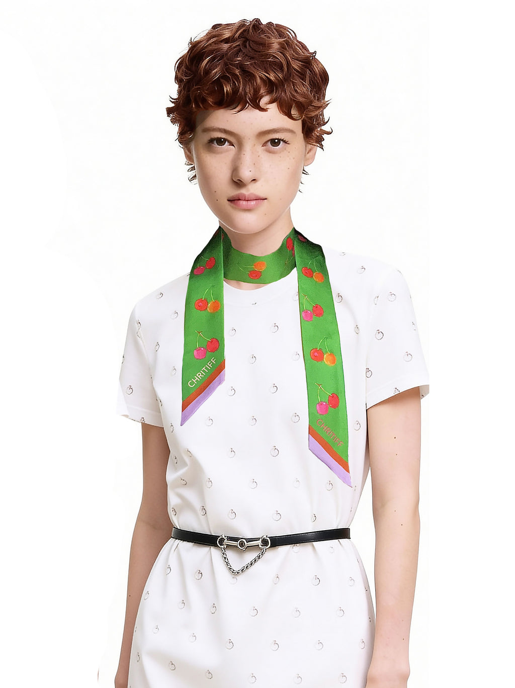 Lucky Cherry Silk Ribbon - Bamboo