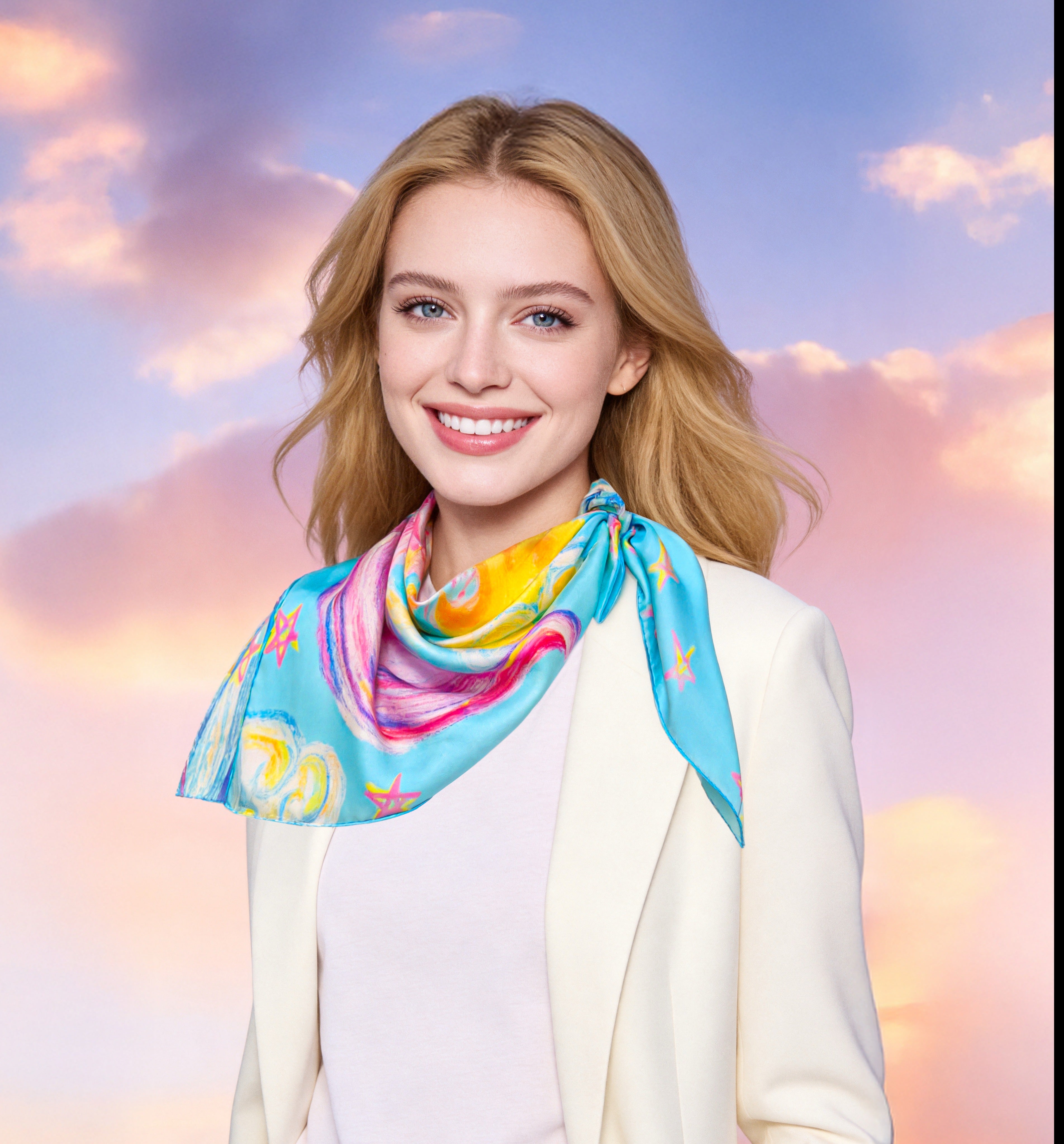 CHRITIFF Horse of Success Limited Edition Chinese Zodiac Luxury Silk Scarf