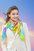 CHRITIFF A Blooming Tree Luxury Silk Scarf