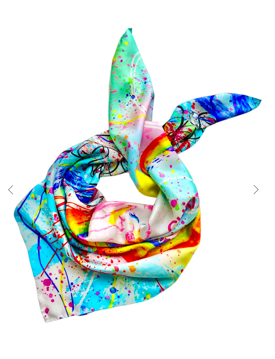 CHRITIFF Breakthrough Magazine Featured Luxury Silk Scarf