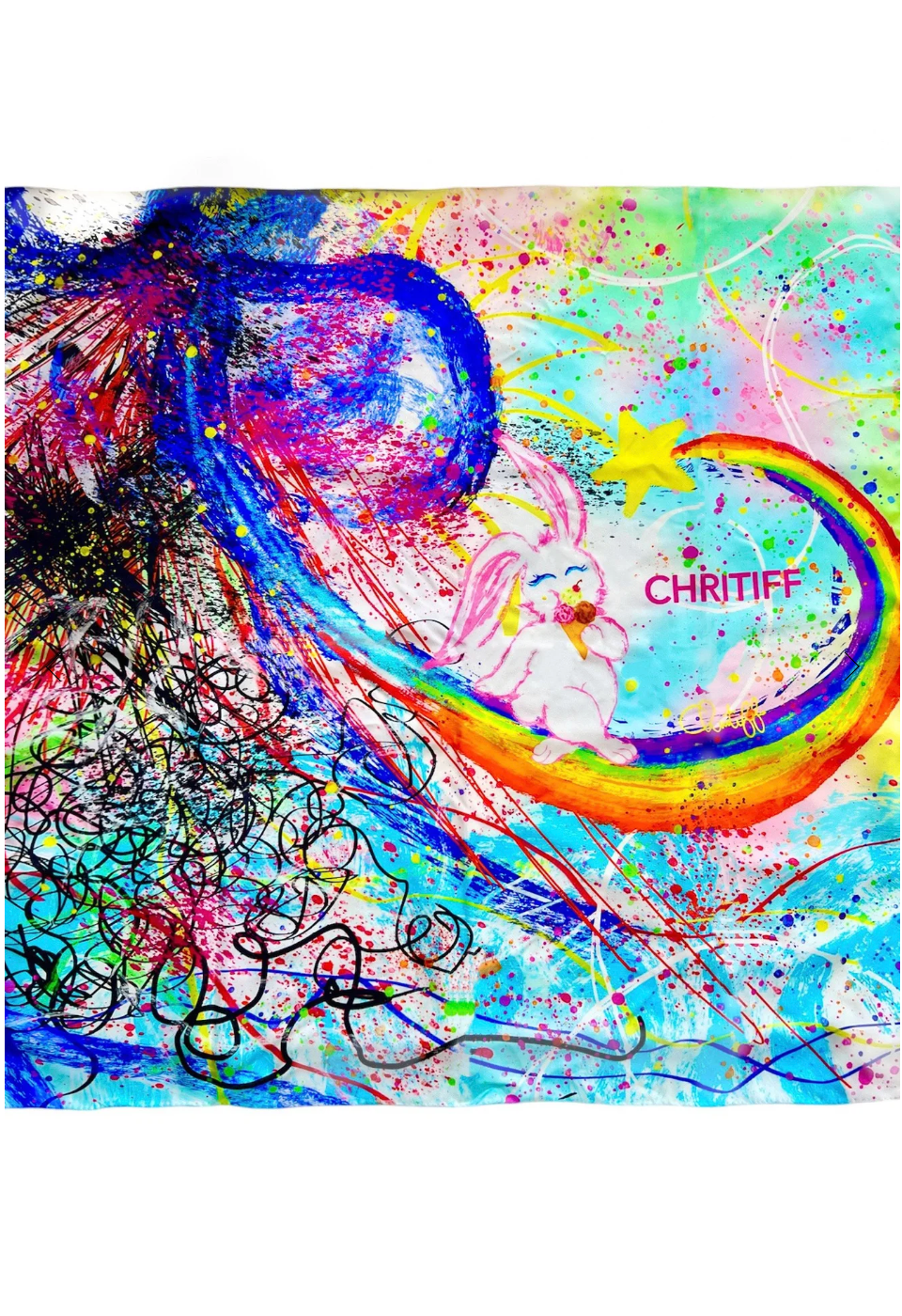 CHRITIFF Breakthrough Magazine Featured Luxury Silk Scarf