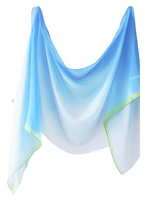 CHRITIFF A Day on the Spring Grass Field Luxury Silk Scarf
