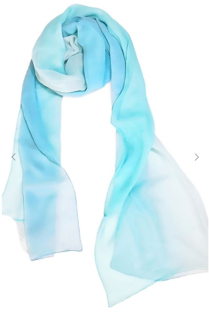 CHRITIFF Dive in the Ocean Ex White House Official Favourite Luxury Silk Scarf