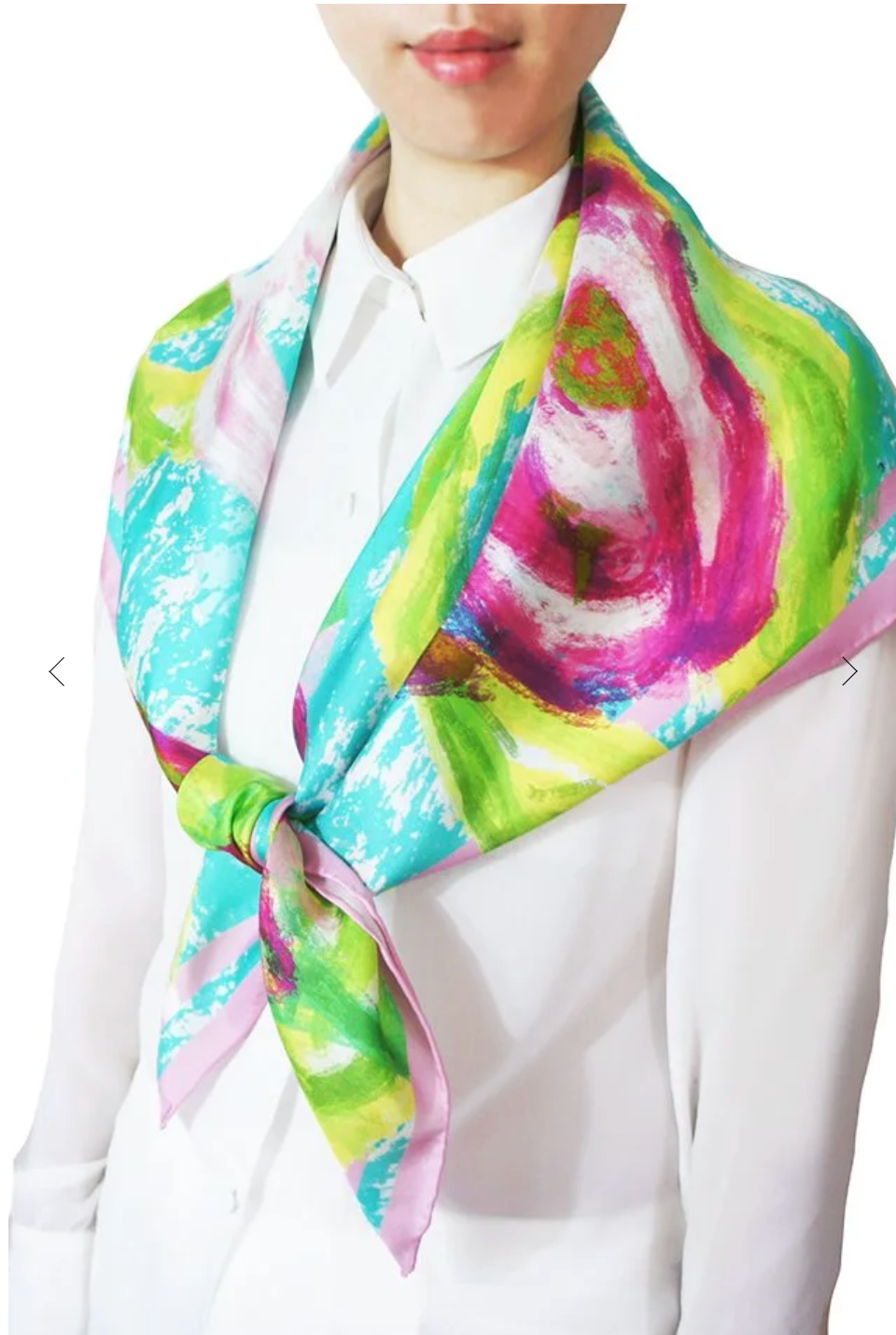CHRITIFF Found the Missing Piece Luxury Silk Scarf