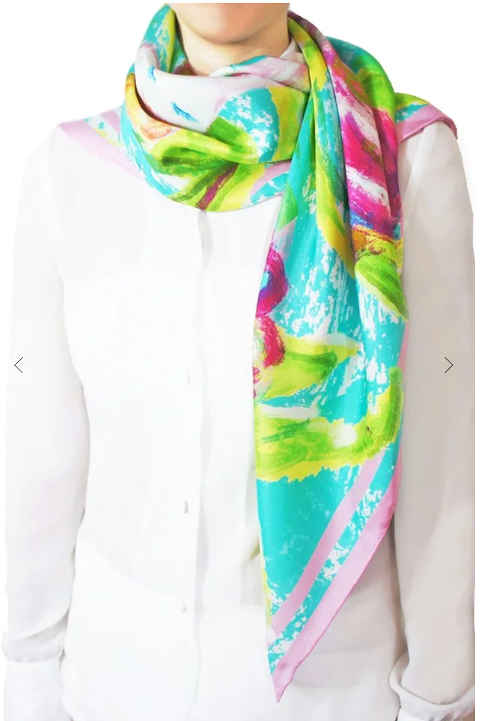 CHRITIFF Found the Missing Piece Luxury Silk Scarf