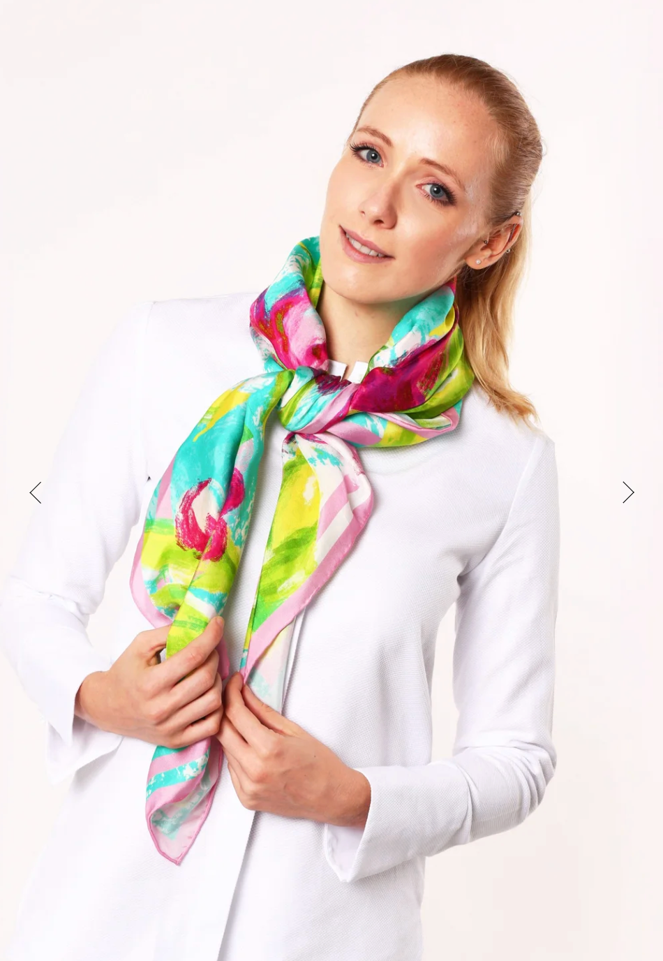 CHRITIFF Found the Missing Piece Luxury Silk Scarf
