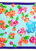 CHRITIFF Loving Viva Sky Blue Luxury Silk Scarf