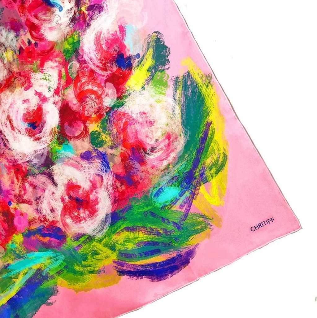 CHRITIFF Miss You Luxury Silk Scarf