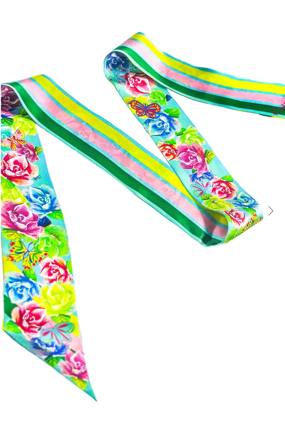 CHRITIFF Paris Autumn Twilly Iceland Blue Ex White House Official Favourite Luxury Silk Twilly
