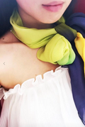 CHRITIFF Playing with the Green Lights Magazine Featured Luxury Silk Scarf