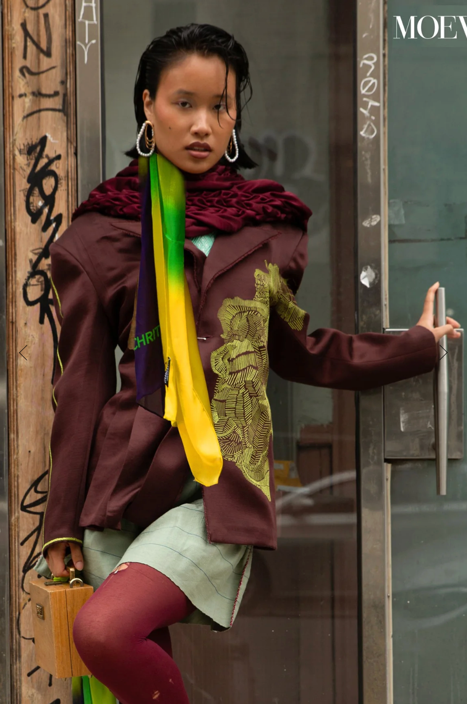 CHRITIFF Playing with the Green Lights Magazine Featured Luxury Silk Scarf