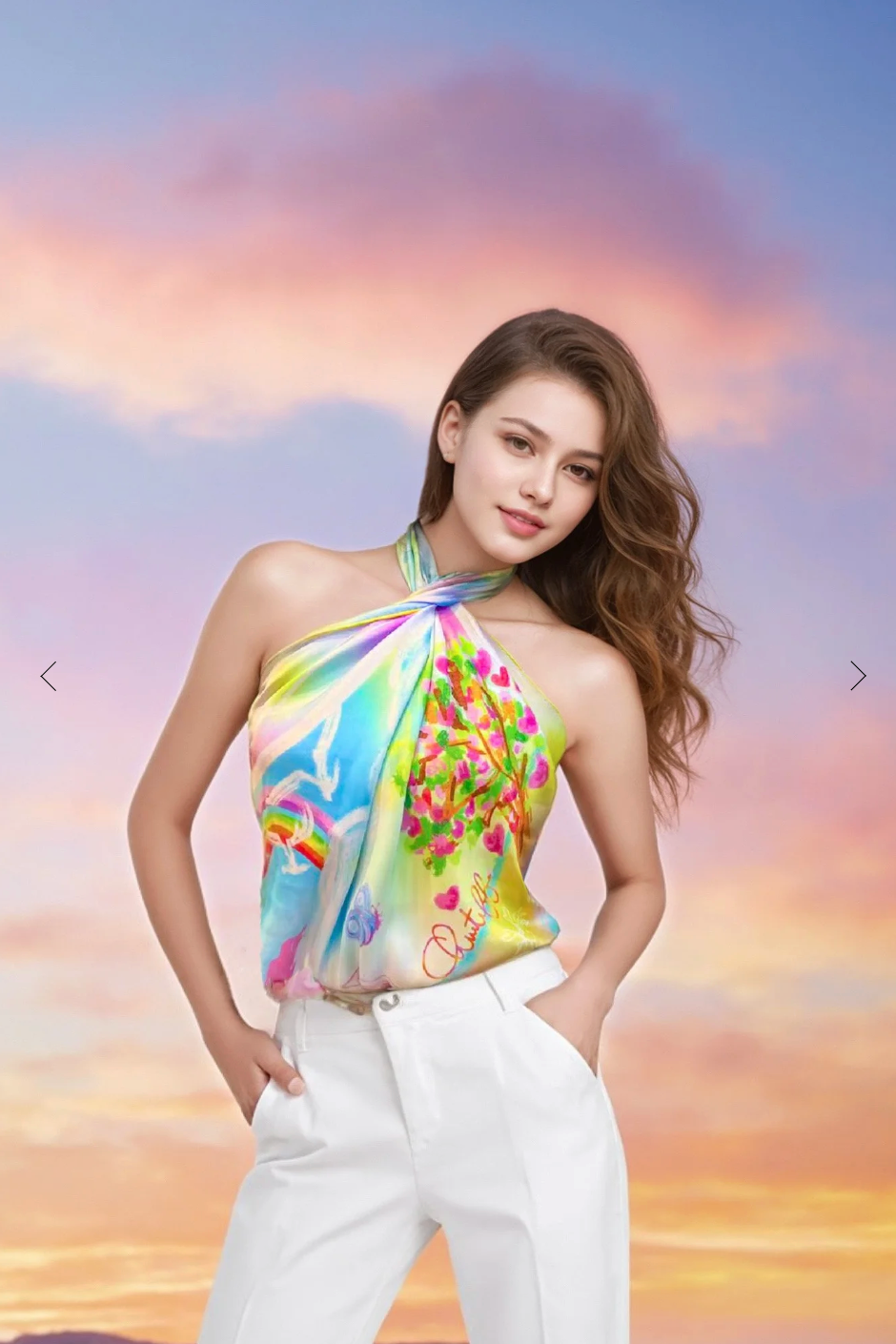 CHRITIFF Renewal Magazine Featured Luxury Silk Scarf