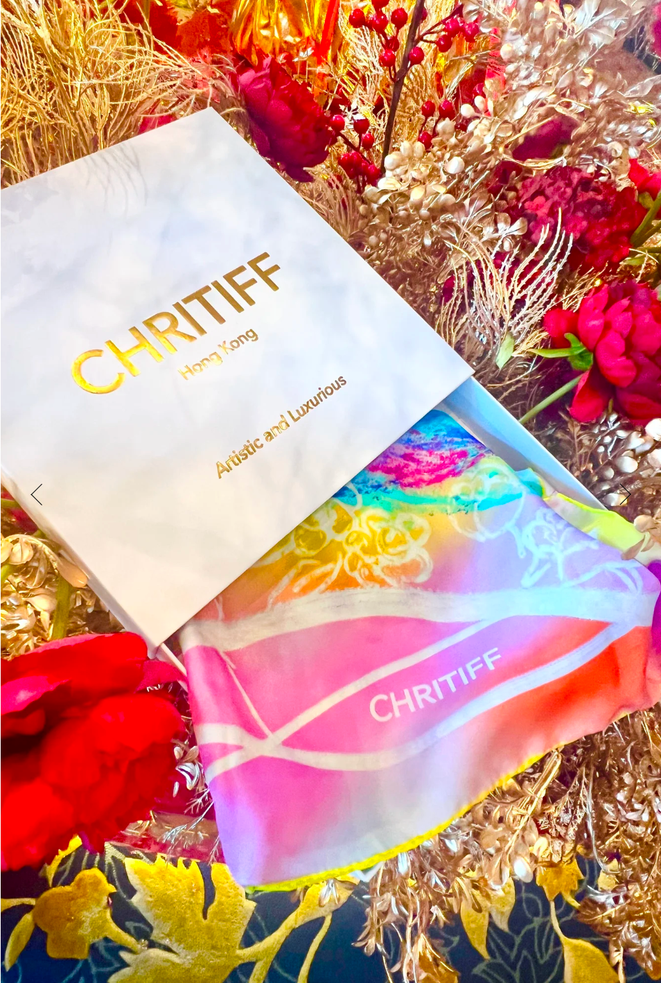 CHRITIFF Renewal Magazine Featured Luxury Silk Scarf