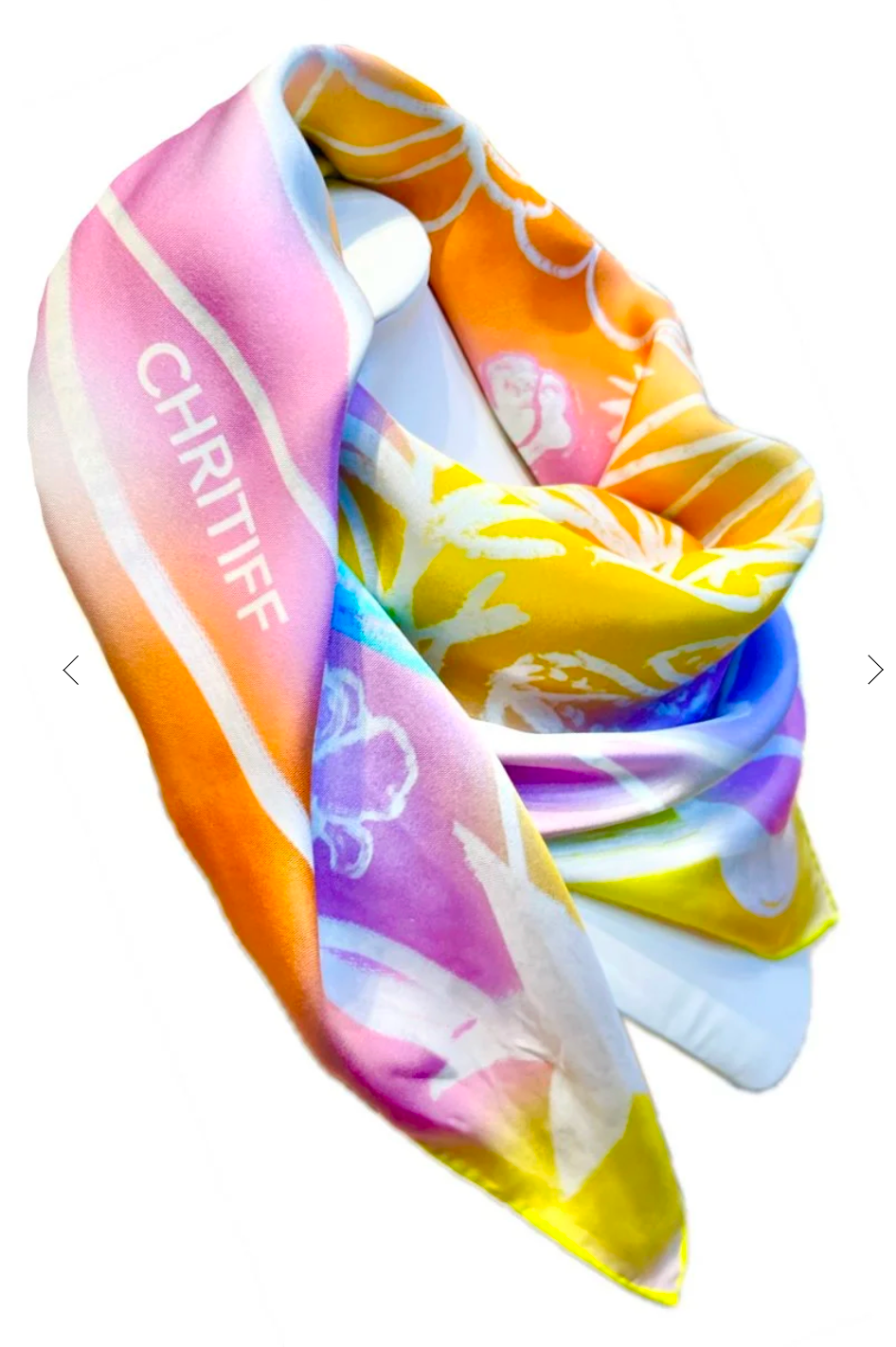 CHRITIFF Renewal Magazine Featured Luxury Silk Scarf