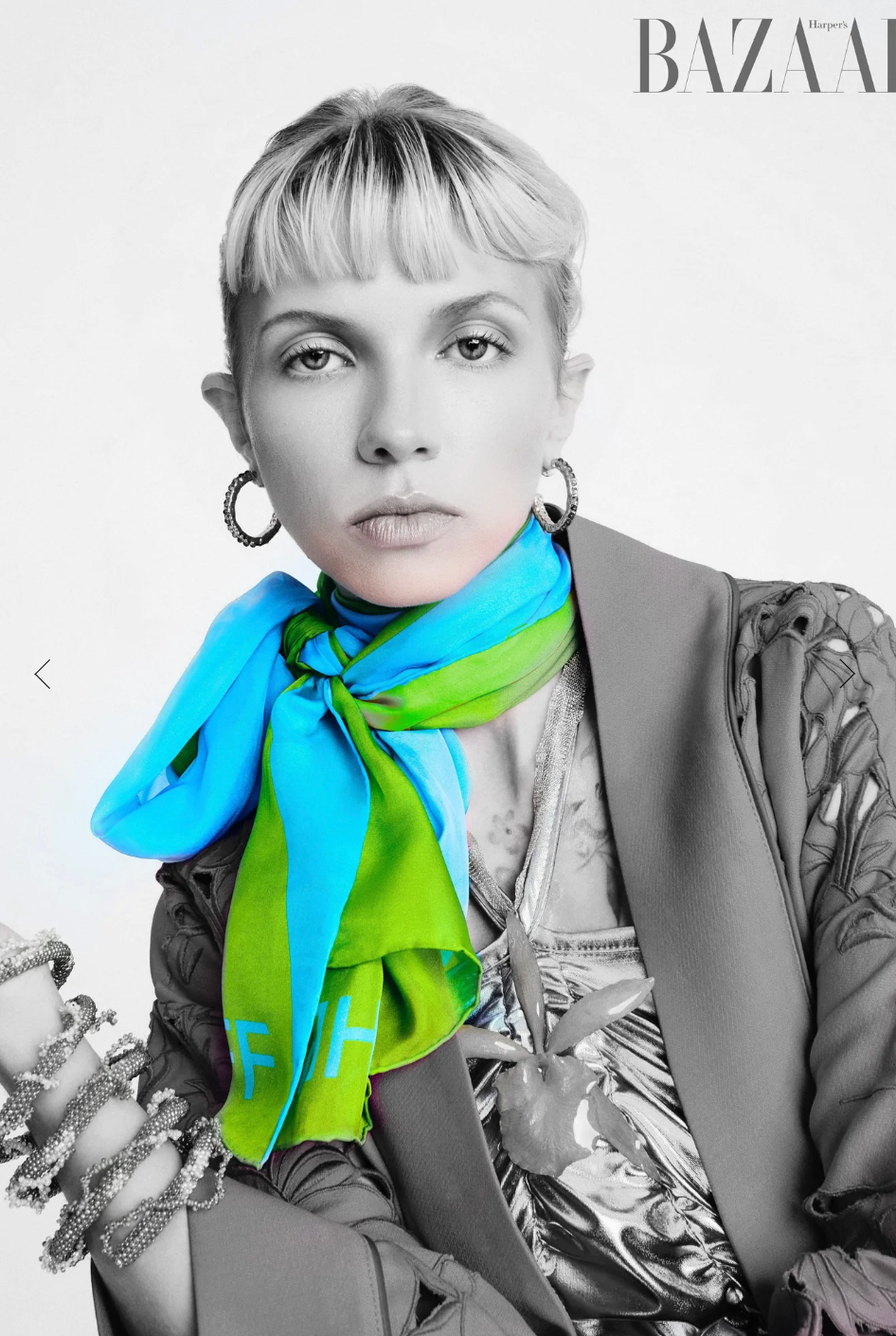 CHRITIFF Together Harper's Bazaar Magazine Featured Luxury Silk Scarf