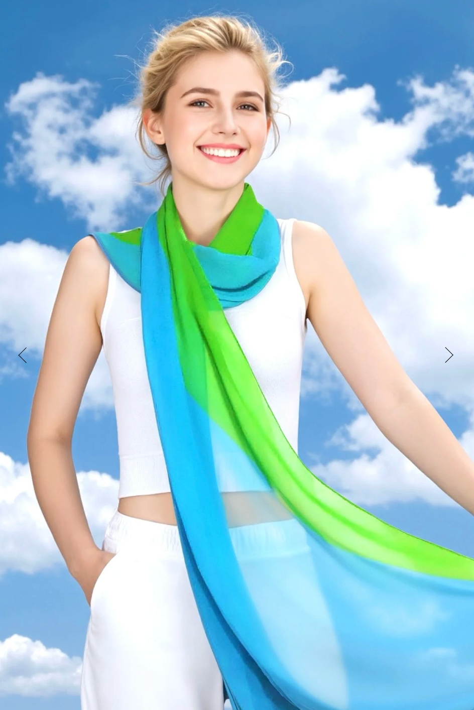 CHRITIFF Together Harper's Bazaar Magazine Featured Luxury Silk Scarf