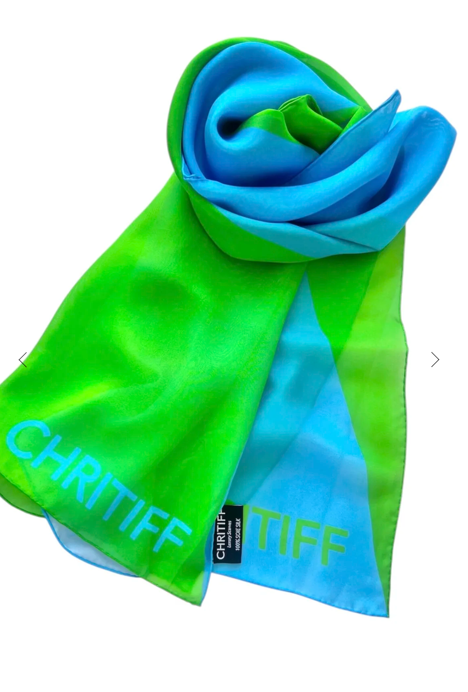 CHRITIFF Together Harper's Bazaar Magazine Featured Luxury Silk Scarf