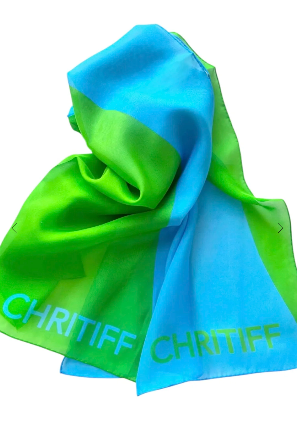 CHRITIFF Together Harper's Bazaar Magazine Featured Luxury Silk Scarf