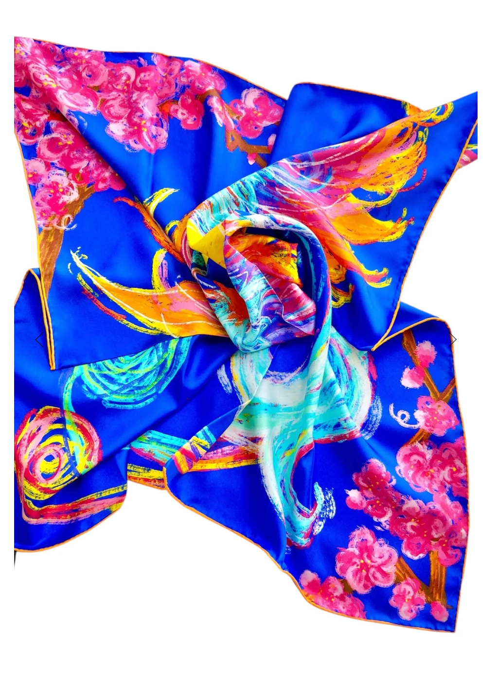 CHRITIFF Twilight Phoenix Dynastic Jade Chinese Zodiac Luxury Silk Scarf