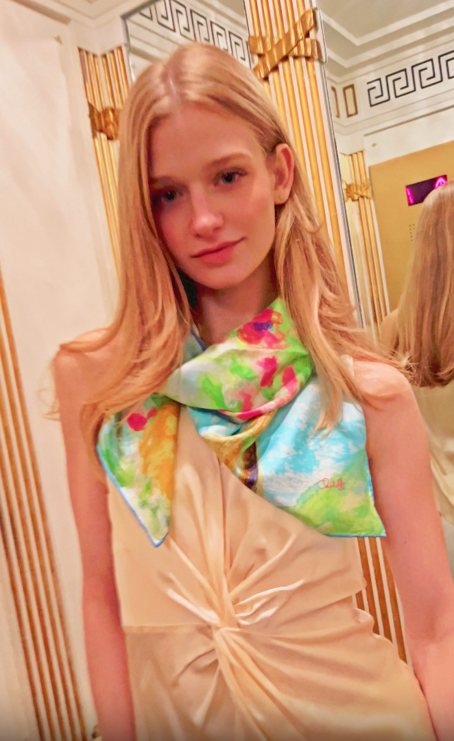 A Blooming Tree silk scarf